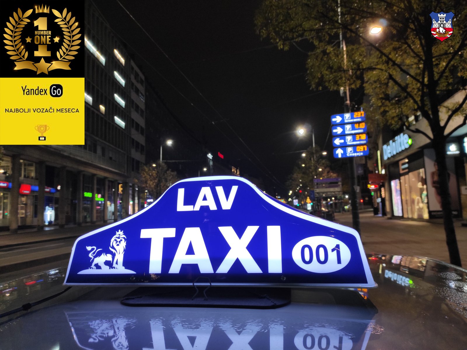 Lav Taxi znak